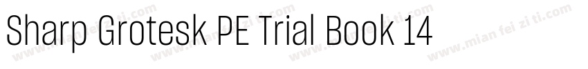 Sharp Grotesk PE Trial Book 14字体转换